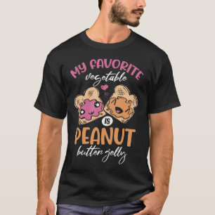 Mijn favoriete groente is pindakaasjam t-shirt