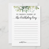 Mijn favoriete herinnering aan de Kaart van de ver (Voorkant)