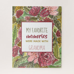 Mijn favoriete herinneringen zijn met oma Pink Flo Legpuzzel