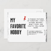 Mijn favoriete hobby is briefkaart (Voorkant / Achterkant)