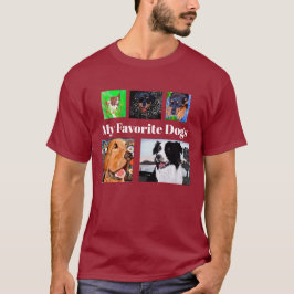 Mijn favoriete honden Creëer je eigen 5-voudige T-shirt