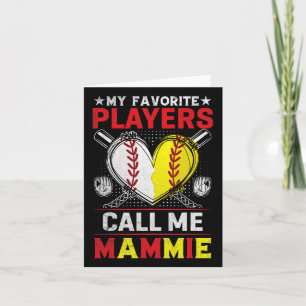 Mijn favoriete honkbalsoftbalspelers noemen me Mam Kaart