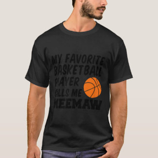 Mijn favoriete honkbalspeler noemt me Meemaw T-shirt