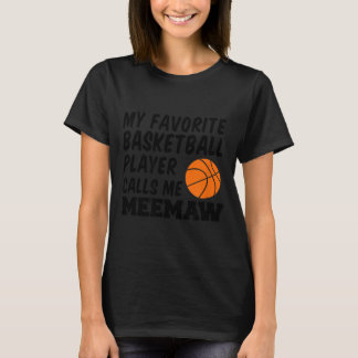 Mijn favoriete honkbalspeler noemt me Meemaw T-shirt