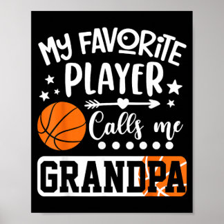 Mijn favoriete honkbalspeler noemt me opa poster