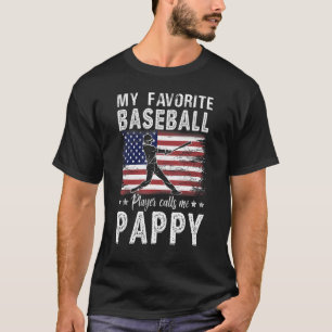 Mijn favoriete honkbalspeler noemt me Pappy Americ T-shirt