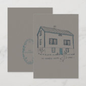 Mijn favoriete huis is hier bedankkaart (Voorkant / Achterkant)