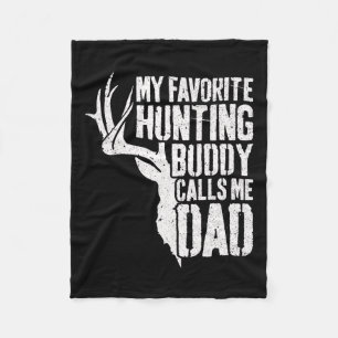 Mijn favoriete jachtboeddy noemt me papa Deer Hunt Fleece Deken