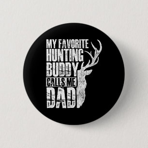 Mijn favoriete jachtmaatje noemt me papa - Deer An Ronde Button 5,7 Cm