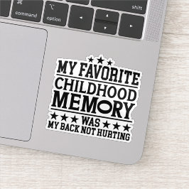 Mijn favoriete jeugdgeheugen veroudering gracieus  sticker