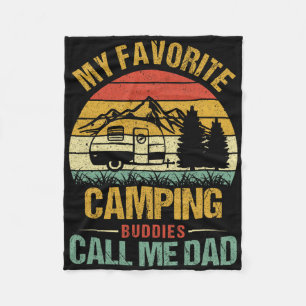 Mijn favoriete kampeerbuddy's noemen me papa vinta fleece deken
