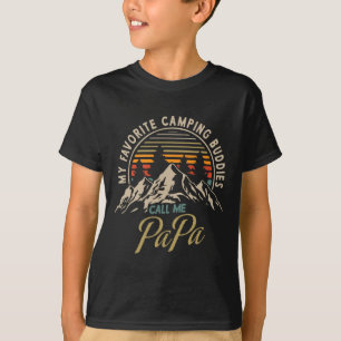 Mijn favoriete kampeerbuddy's noemen me Papa Vinta T-shirt
