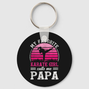 Mijn favoriete karate meisje noemt me papa Vaderda Sleutelhanger