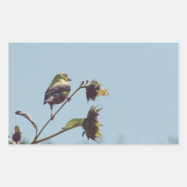 Mijn favoriete kleine bezoekers. #bird #natuur #wi rechthoekige sticker