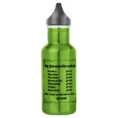 Mijn favoriete kleur is groen waterfles  (Links)