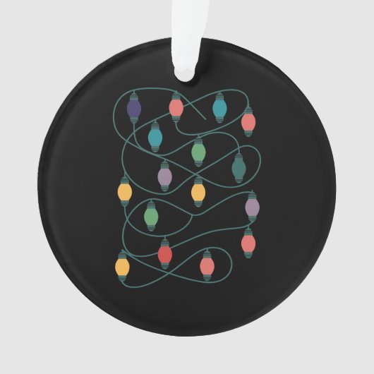 Mijn favoriete kleur is kerstlampjes grappige Paja Ornament (voorkant)