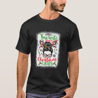 Mijn favoriete kleur is kerstverlichting Bun Ha T-shirt