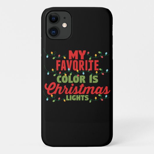 Mijn favoriete kleur is kerstverlichting Case-Mate iPhone case (Achterkant)