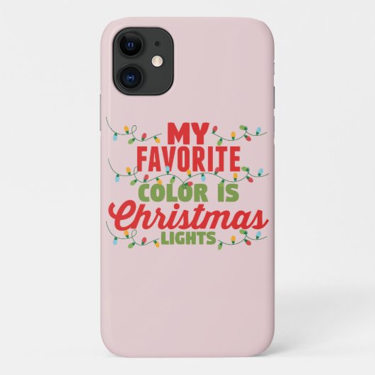 Mijn favoriete kleur is kerstverlichting Case-Mate iPhone case (Achterkant)