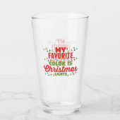 Mijn favoriete kleur is kerstverlichting glas (Achterkant)