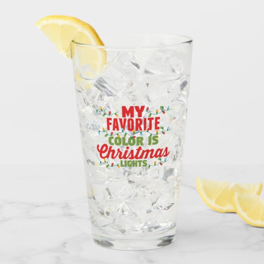 Mijn favoriete kleur is kerstverlichting glas (Voorkant ijs)