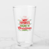 Mijn favoriete kleur is kerstverlichting glas (Voorkant)