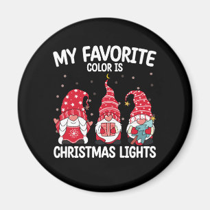Mijn favoriete kleur is Kerstverlichting Kabouter Magneet