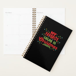 Mijn favoriete kleur is kerstverlichting planner