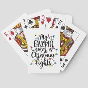 Mijn favoriete kleur is Kerstverlichting Sinterkla Pokerkaarten