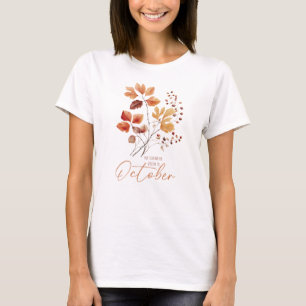 Mijn favoriete kleur is oktober - Autumn Leaves & T-shirt