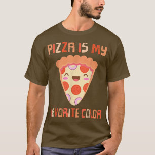 Mijn favoriete kleur is Pizza Funny Pepperoni Slic T-shirt