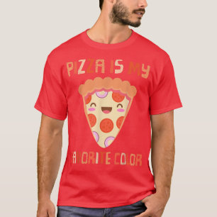 Mijn favoriete kleur is Pizza Funny Pepperoni Slic T-shirt