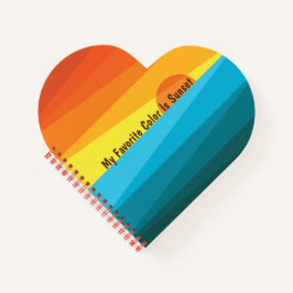 Mijn favoriete kleur is zonneklaar notitieboek