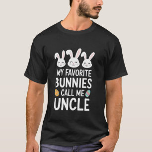 Mijn favoriete konijnen noemen me oom drie Pasen K T-shirt