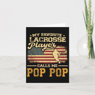 Mijn favoriete Lacrosse speler noemt me Pop Pop US Kaart