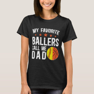 Mijn favoriete llers noemen me papa zachte schets t-shirt