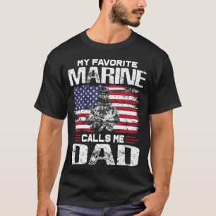 Mijn favoriete marinier noemt me pap vaderdag t-shirt