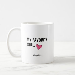 Mijn favoriete meisje gepersonaliseerd cadeau voor koffiemok