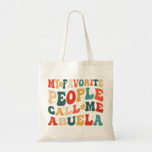Mijn favoriete mensen noemen me Abuela Retro Mo Tote Bag