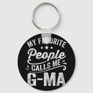 Mijn favoriete mensen noemen me G-ma Moederdag Gif Sleutelhanger