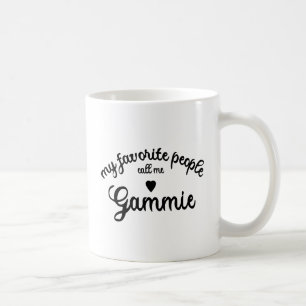 Mijn favoriete mensen noemen me Gammie Heart oma Koffiemok