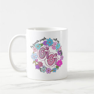 Mijn favoriete mensen noemen me Gigi Floral Wreate Koffiemok