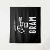 Mijn favoriete mensen noemen me Gram Wandkleed (Voorkant)