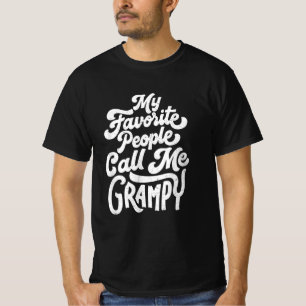 Mijn favoriete mensen noemen me grijs t-shirt