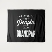 Mijn favoriete mensen noemen me grootpap wandkleed (Voorkant (horizontaal))