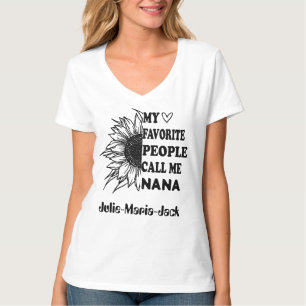 Mijn favoriete mensen noemen me Mawmaw Queenie Oma T-shirt