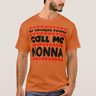 Mijn favoriete mensen noemen me nonna t-shirt