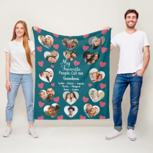 Mijn favoriete mensen noemen me oma aangepaste fot fleece deken