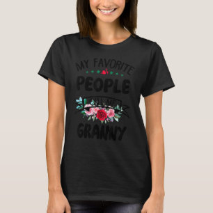 Mijn favoriete mensen noemen me oma bloem moeders  t-shirt