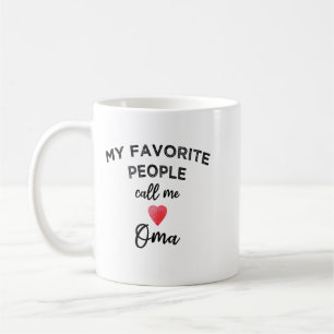 Mijn favoriete mensen noemen me Oma Duitse oma Oma Koffiemok